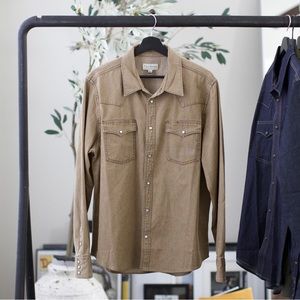 Mens Tecovas Tan Western shirt L